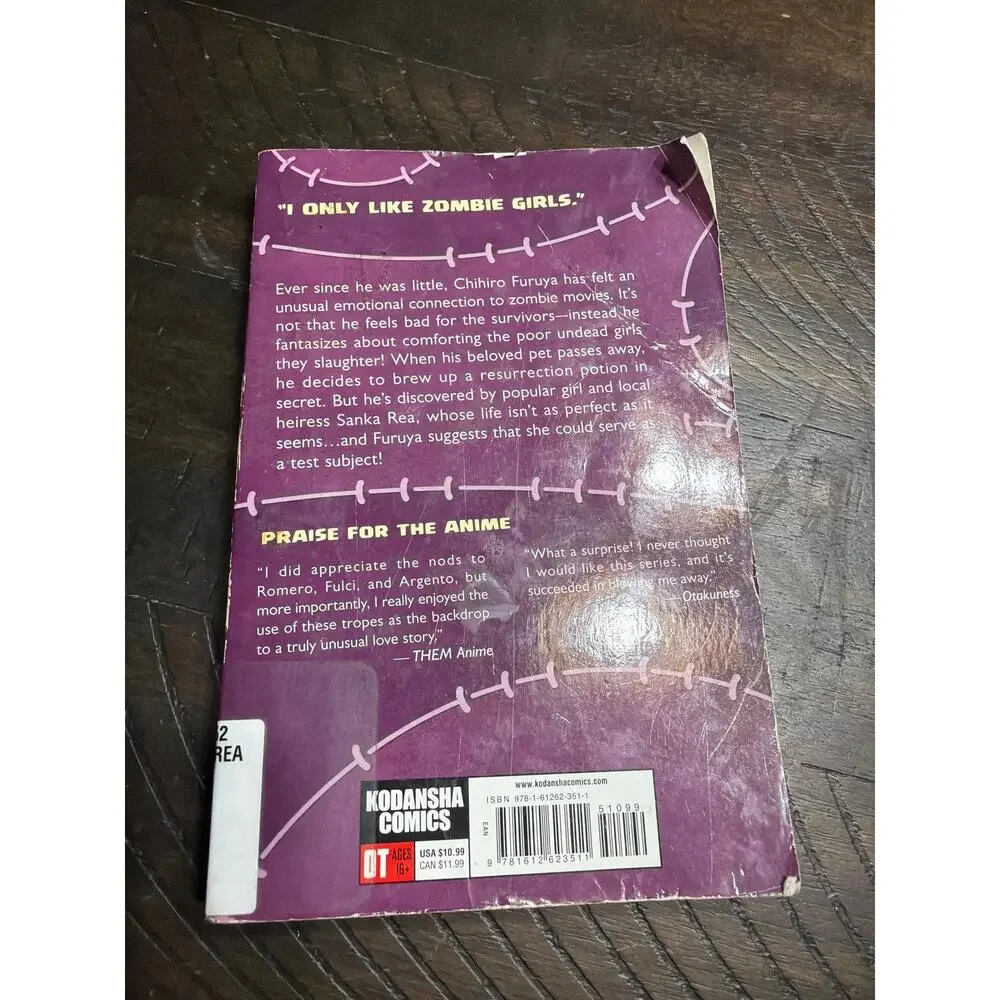 Sankarea Undying Love Vol 1 Mitsuru Hattori Kodansha Manga English Zombie